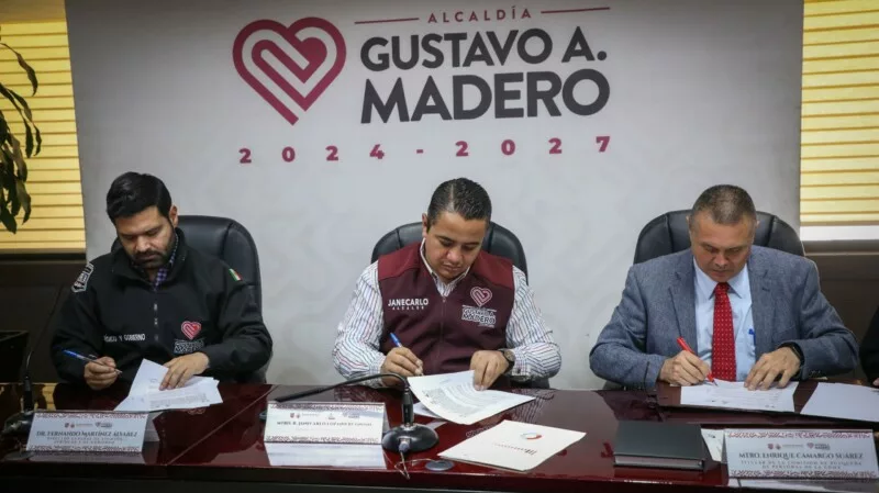 Gustavo A Madero firma convenio de colaboración para búsqueda de personas