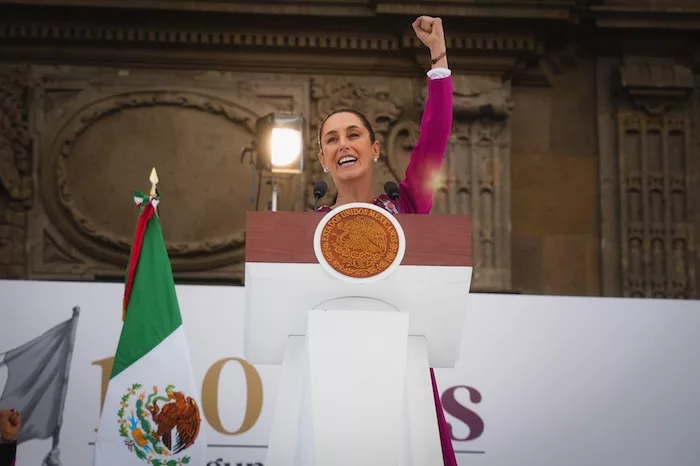 Claudia Sheinbaum dedicada en cuerpo y alma al bien del pueblo y la nación.