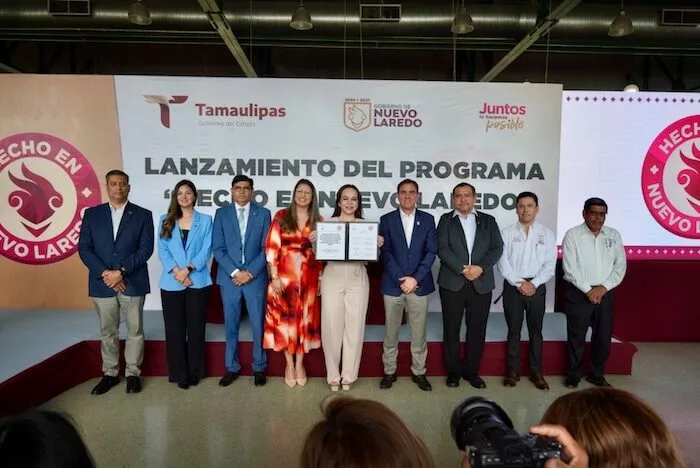 La presidenta municipal Carmen Lilia Canturosas Villarreal dio el arranque oficial al programa “Hecho en NLD”