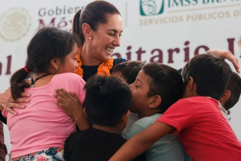 Claudia Sheinbaum Pardo, encabezó la supervisión del Hospital Comunitario del IMSS Bienestar en Aquila, Michoacán