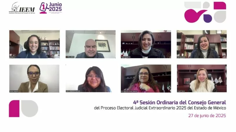 IEEM válida acuerdos correspondientes  al proceso electoral 2025