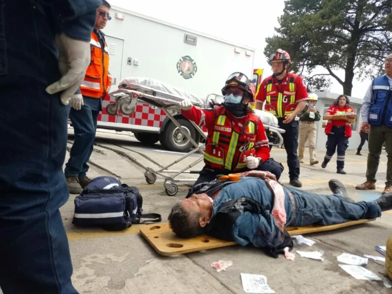 Realizan con éxito y de manera coordinada los tres ordenes de gobierno, simulacro de Emergencias Químicas