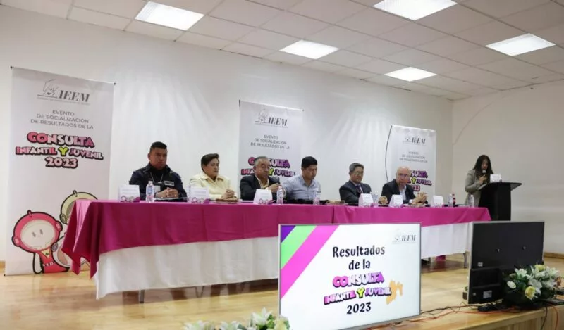 IEEM presenta en Xalatlaco resultados de la Consulta Infantil y Juvenil 2023