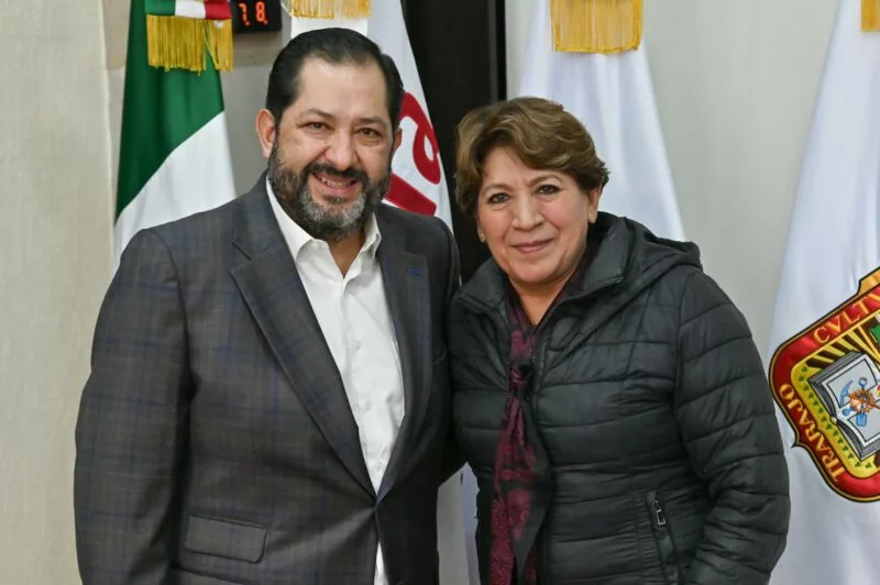 Visita gobernadora Delfina Gómez Álvarez al presidente de la Jucopo