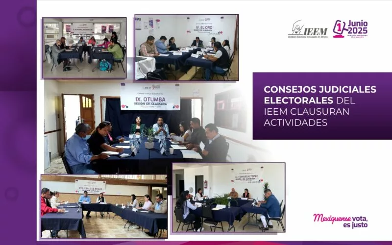 Consejos Judiciales electorales del IEEM Clausura Actividades