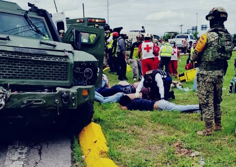 Accidente en Tamaulipas: Participa Camioneta de la SEDENA