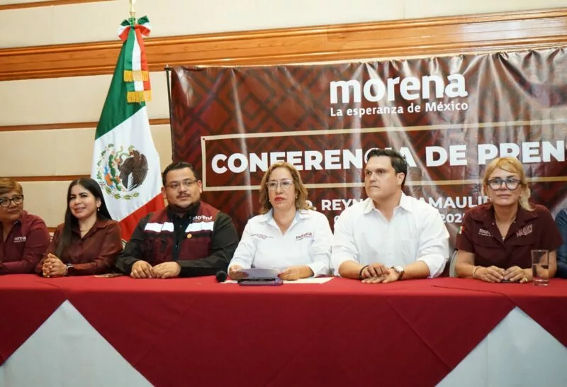 Morena Tamaulipas se desmarca del Verde: Tamaulipas es guinda y nada más