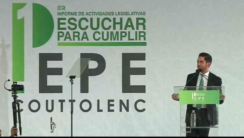 José Alberto Couttolenc rinde su Primer Informe Legislativo y reafirma la agenda verde en el Estado de México