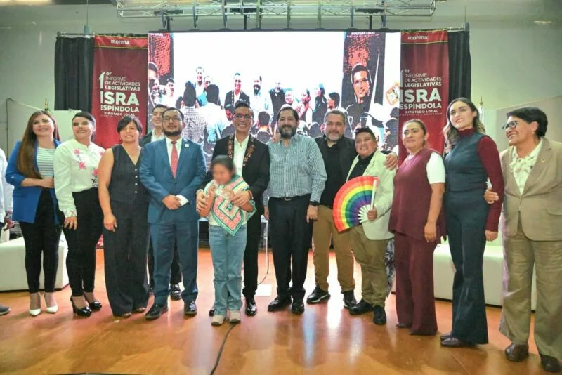 Israel Espíndola informa resultados legislativos con sentido humano