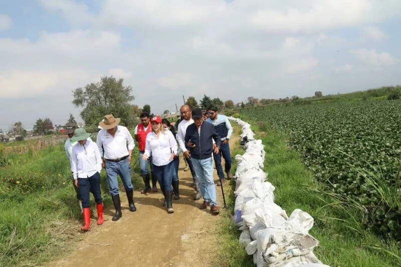 Gobierno de San Mateo Atenco y Conagua realizan recorrido por el Río Lerma  en busca de soluciones