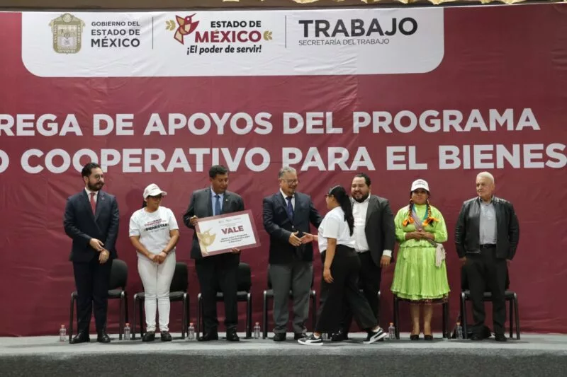 Entrega Gobierno del EdoMéx apoyo económico a 187 cooperativas para respaldar proyectos productivos comunitarios