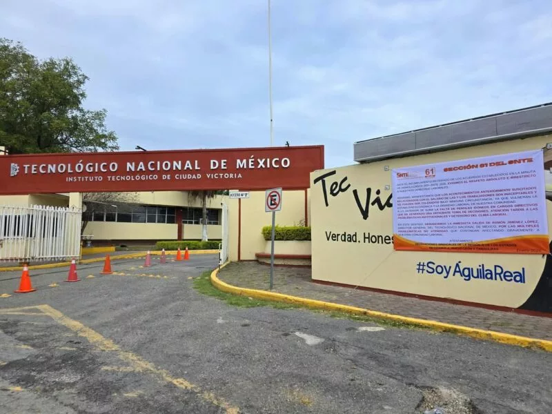 Delegación D-V-109 del IT Ciudad Victoria se suma a protesta nacional del SNTE Sección 61