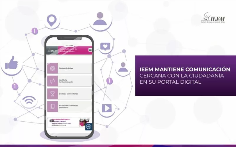 El  IEEM mantiene comunicación con la ciudadania desde su portal digital