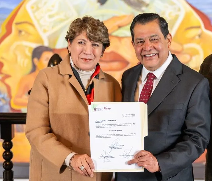 Gobernadora Delfina Gómez nombra a Juan Hugo de la Rosa García como Secretario de Movilidad del EdoMéx y a Joel González Toral como Director de la Junta de Caminos
