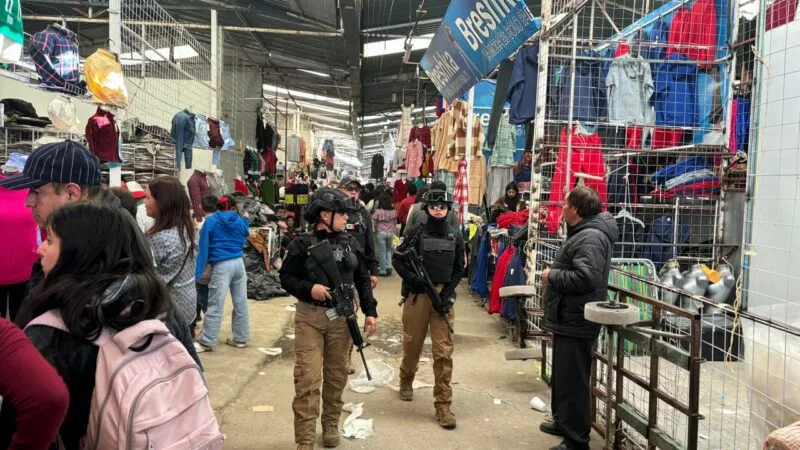 Despliegan Policía Municipal de Toluca, Ejército y Guardia Nacional operativo en Mercado Palmillas