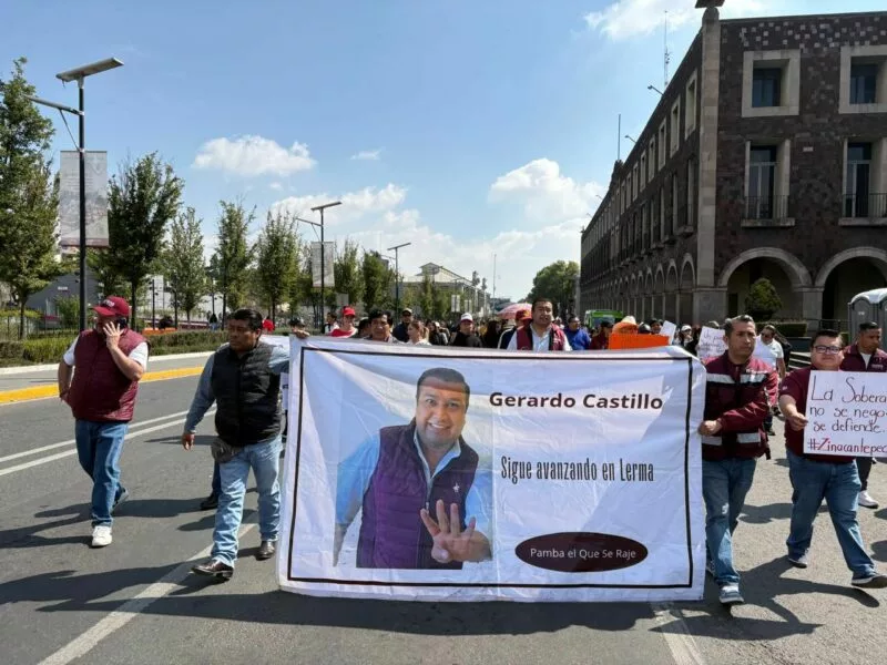 Morenistas de Lerma respaldan a Claudia Sheinbaum en Jornadas en Defensa de la Soberanía Nacional en Toluca