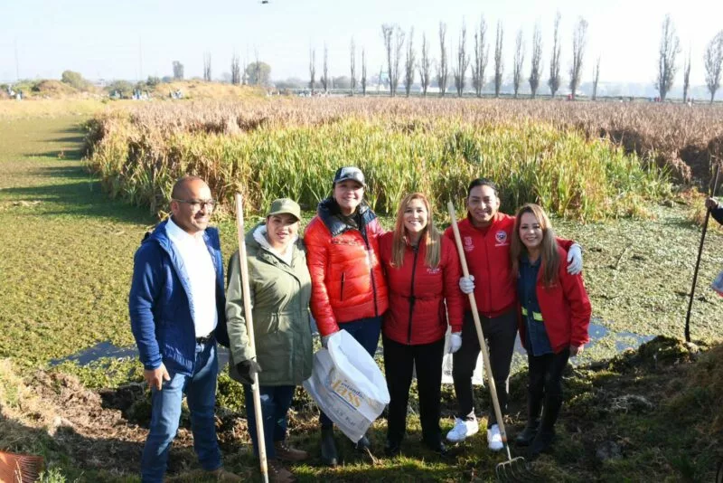 Encabeza Ana Muñiz Neyra jornada para la Conservación de los humedales de San Mateo Atenco.