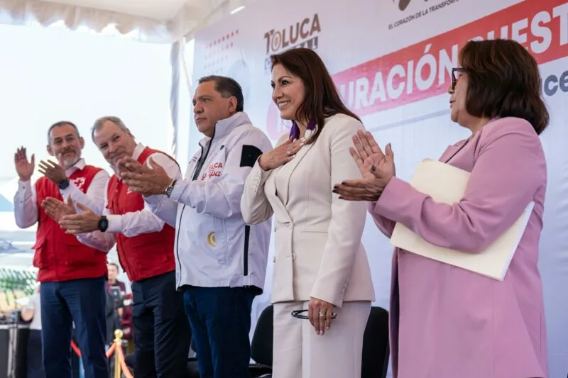 Inauguran Gobierno municipal y Cruz Roja Mexicana Delegación Toluca puesto de socorro en Los Sauces
