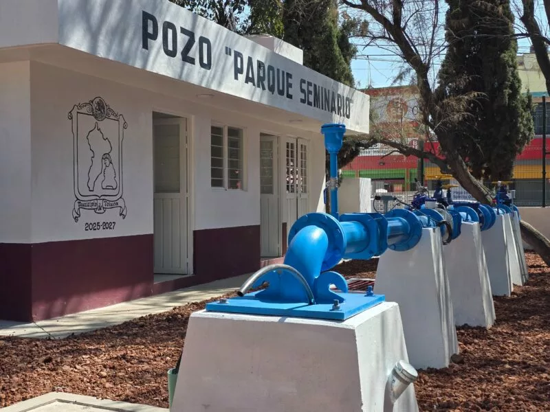 Fortalece Ricardo Moreno suministro de agua con operación del pozo Parque Seminario