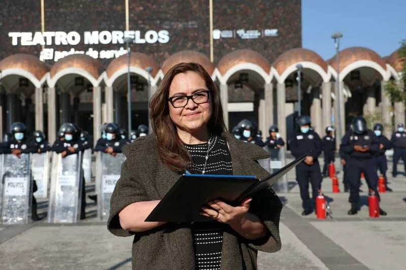 Acuden  notarias públicas  para verificar operativo de seguridad; despliegue sin armas durante las marchas del 8M