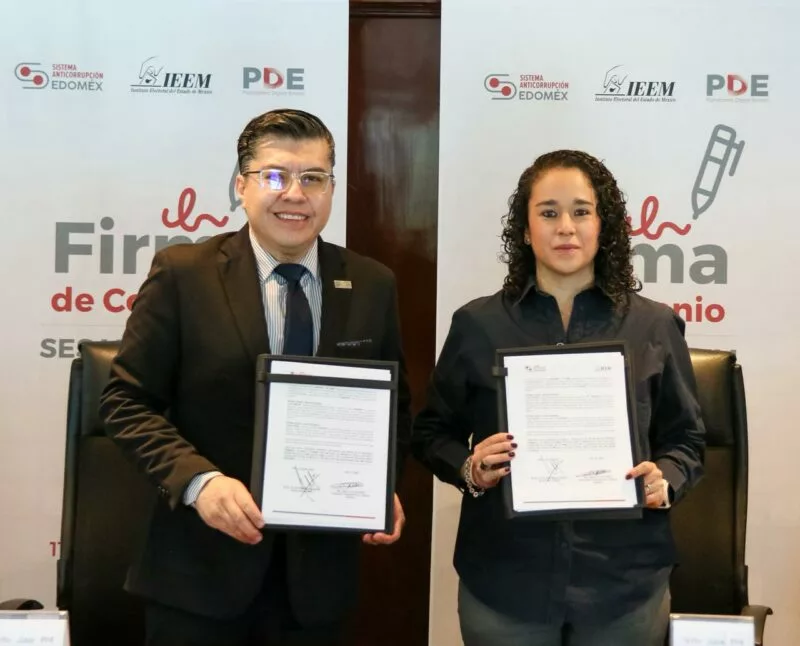 Refuerzan sistema anticorrupción el IEEM y SESAEMM