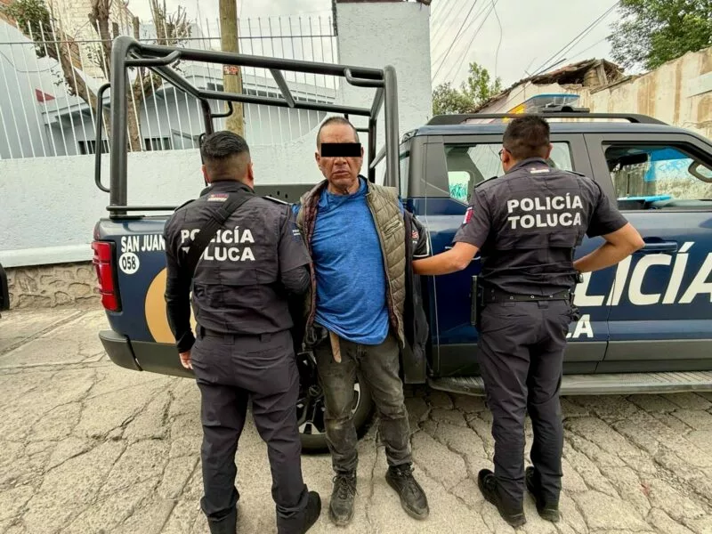 Detiene Policía Municipal de Toluca a presunto responsable de homicidio