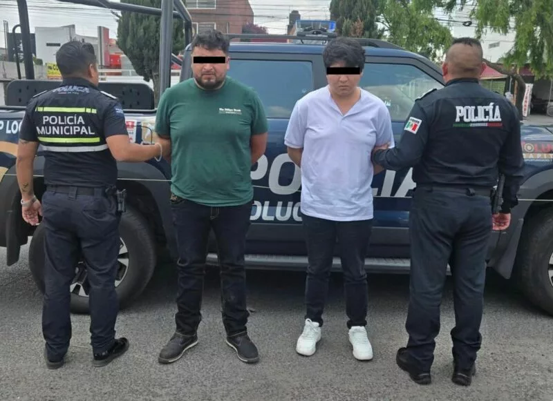 Detiene Policía de Toluca a dos por robo de celulares