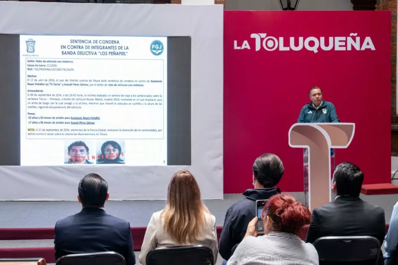 Logra Toluca baja histórica de 40.47% en delitos de alto impacto con la estrategia de Ricardo Moreno