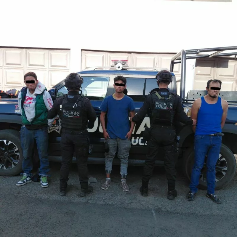 Golpe certero contra el robo de vehículos termina con siete detenidos y vehículos asegurados en Toluca