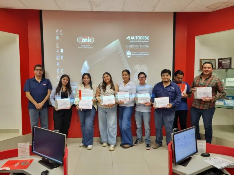Concluyó diplomado en autodesk en CMIC Tamaulipas Centro; inician inscripciones para el próximo