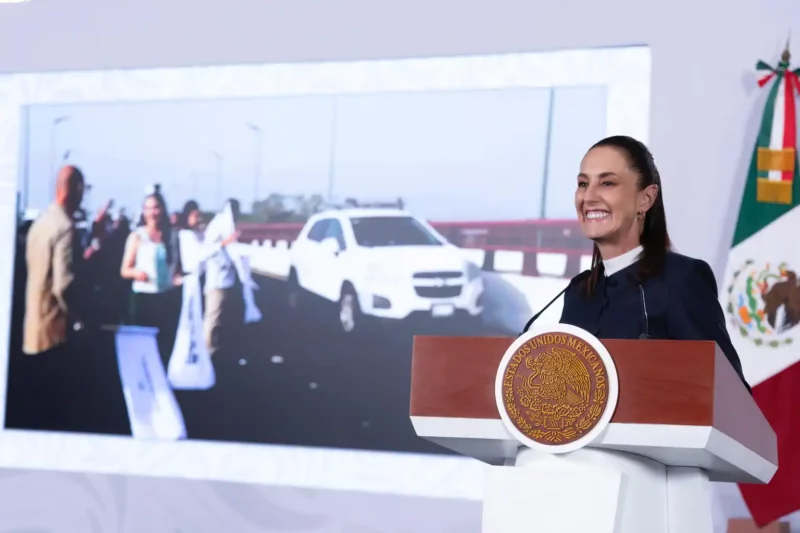 Claudia Sheinbaum Pardo, destacó que hay buenos resultados económicos para el país