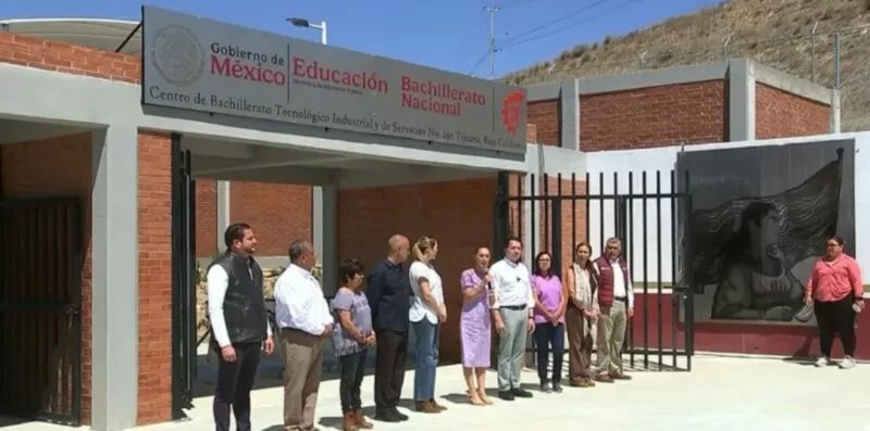 Claudia Sheinbaum Pardo, inauguró el CBTIS No. 290 de Tijuana, Baja California,