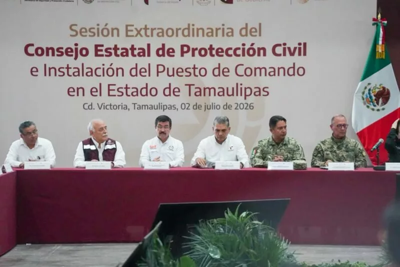 Participa rector de la UAT, Dámaso Anaya, en la instalación del Puesto de Comando Interinstitucional contra Ciclones