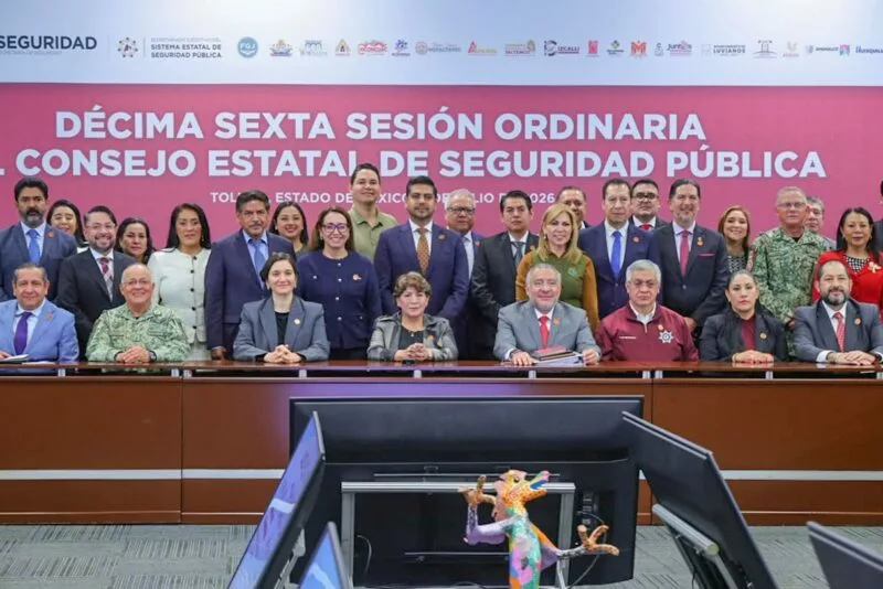 Participan congresistas mexiquenses en Consejo Estatal de Seguridad