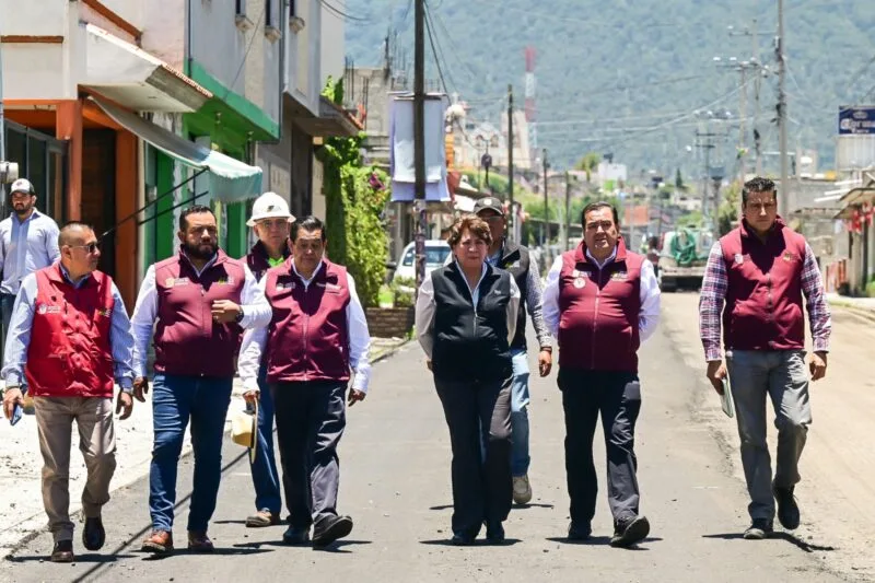 Avance del 97 % de la reconstrucción del camino Toluca–Tenango que beneficiará a los mexiquenses