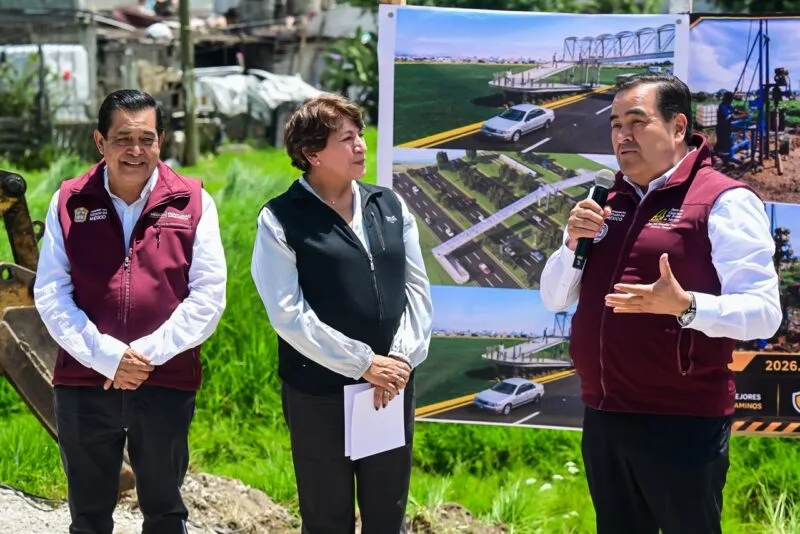 Gobernadora Delfina Gómez arranca la construcción del Puente Peatonal “Ojo de Agua” en Toluca para proteger la vida de más de 82 mil habitantes