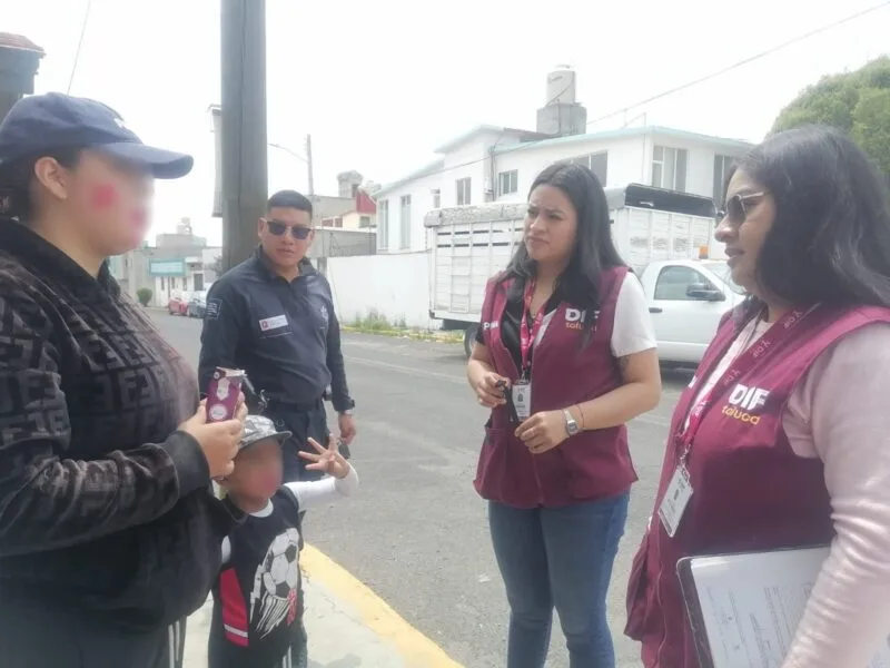 Recorre DIF Toluca las calles para proteger derechos de niñas, niños y adolescentes en situación de vulnerabilidad